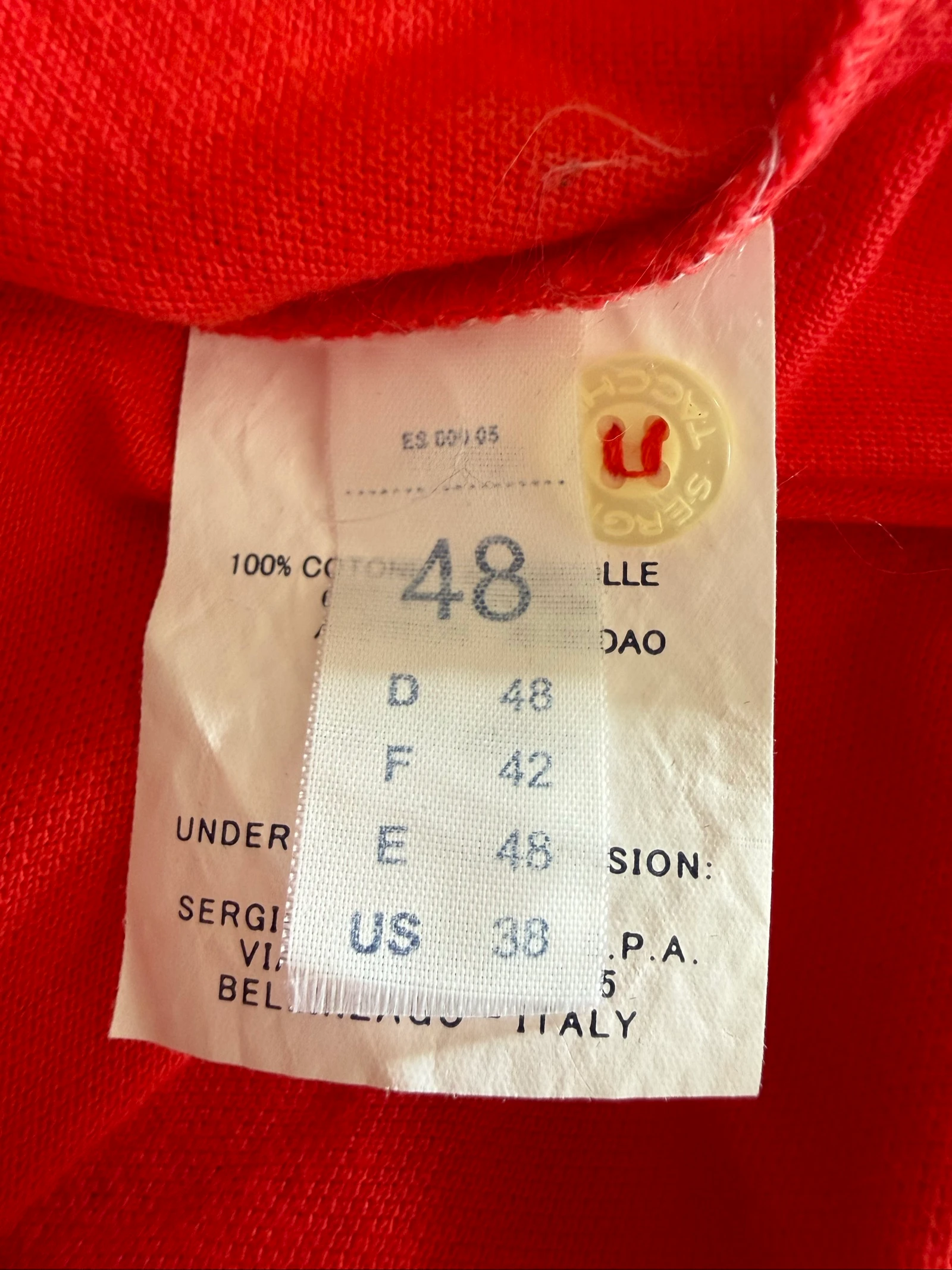 Polo Sergio Tacchini Dames T42 – Rood & Marineblauw – 100% Katoen – Perfecte staat – photo 8